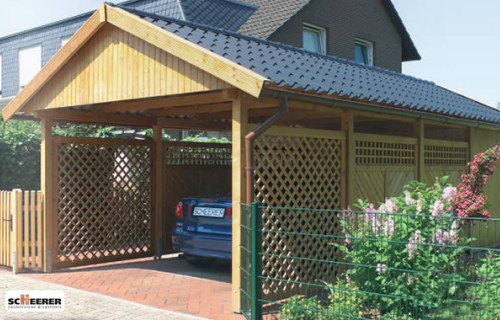 Carports aus Holz nach Ihren individuellen Wünschen